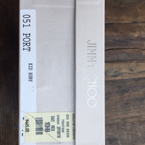 Like New! Jimmy Choo Red Slide Kitten Heel 40 1/2 - Picture 13 of 14